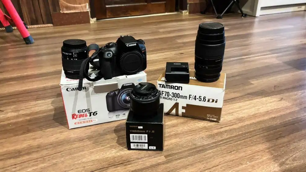 camera eos rebel 6T /1300D dan Lensa