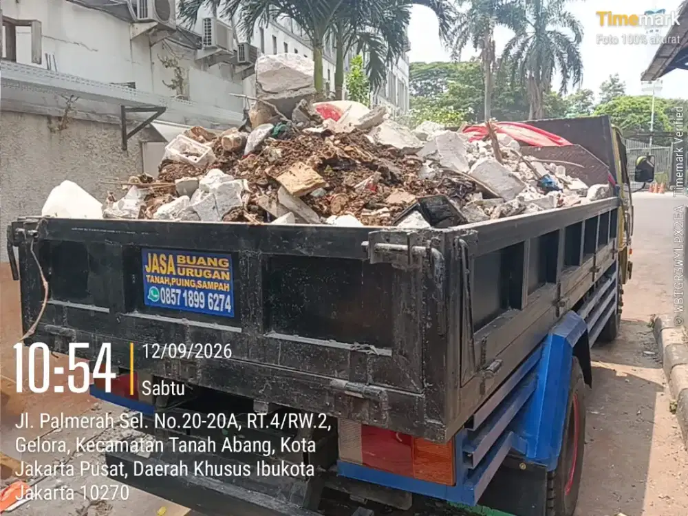 Jasa buang puing sampah