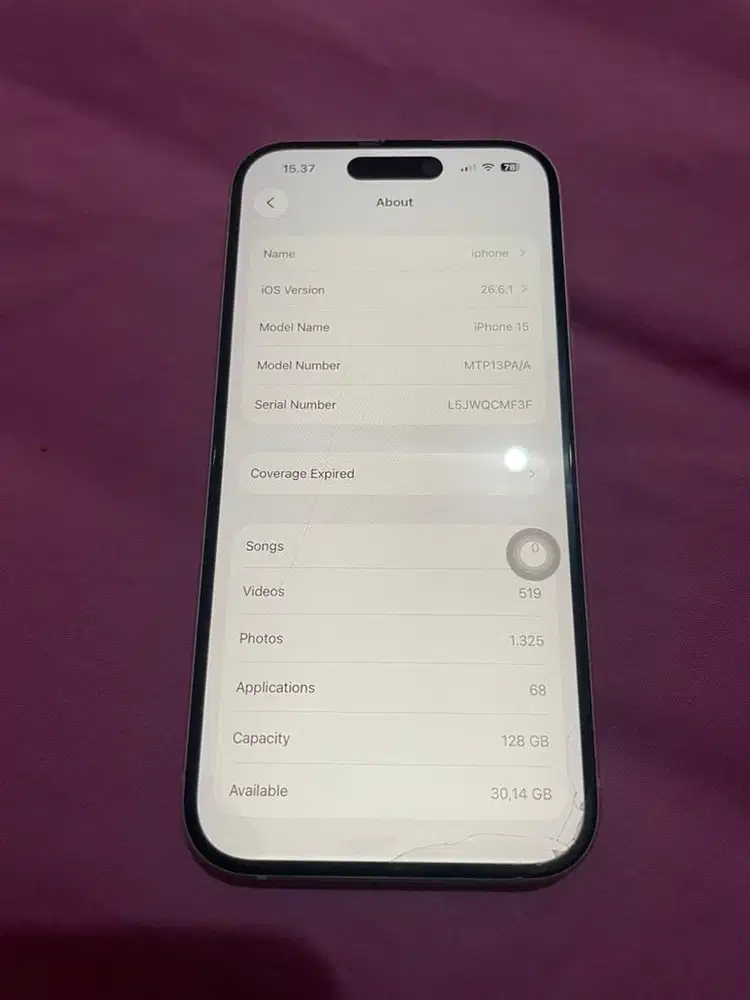 Jual Iphone 15 128GB