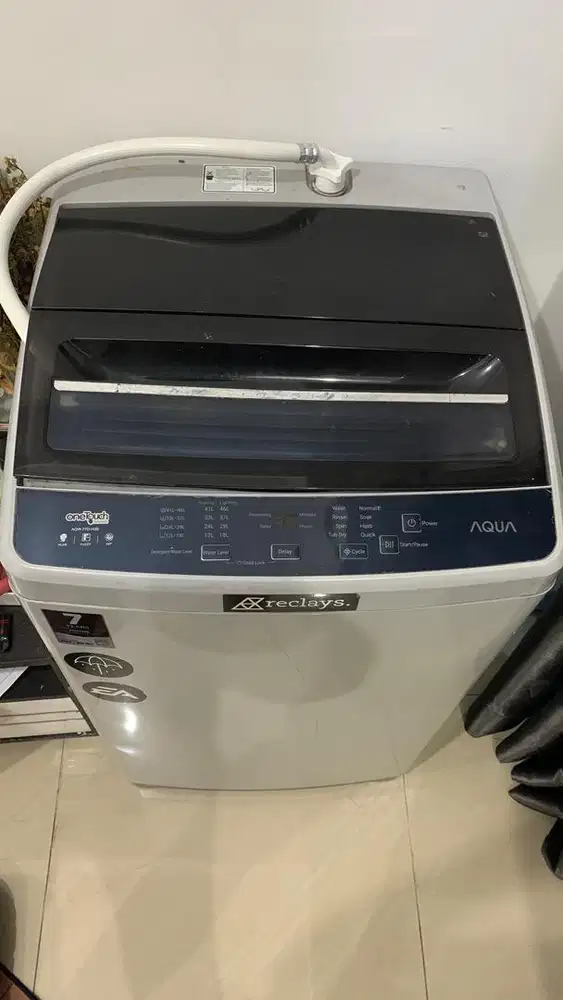 Mesin cuci AQUA top loading 7.5 kg