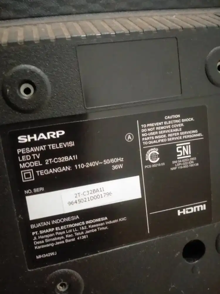 DIJUAL TV LED SHARP 32 INCH.