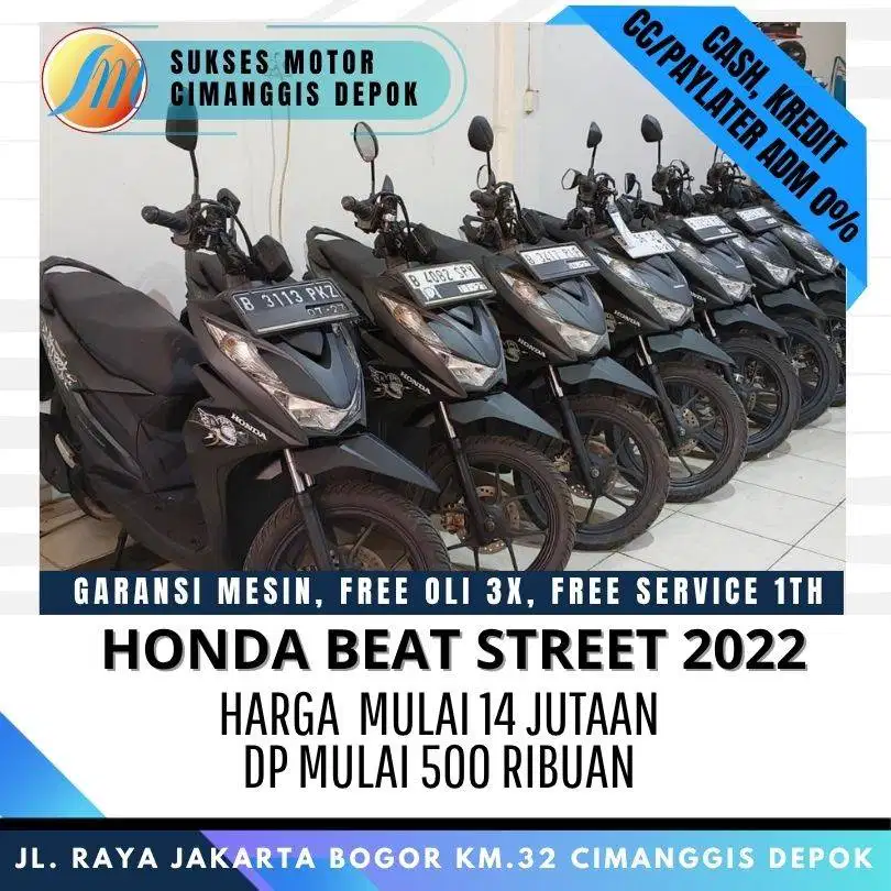 HONDA BEAT STREET ESP 2022 CASH KREDIT PROMO DP 500 RIBUAN