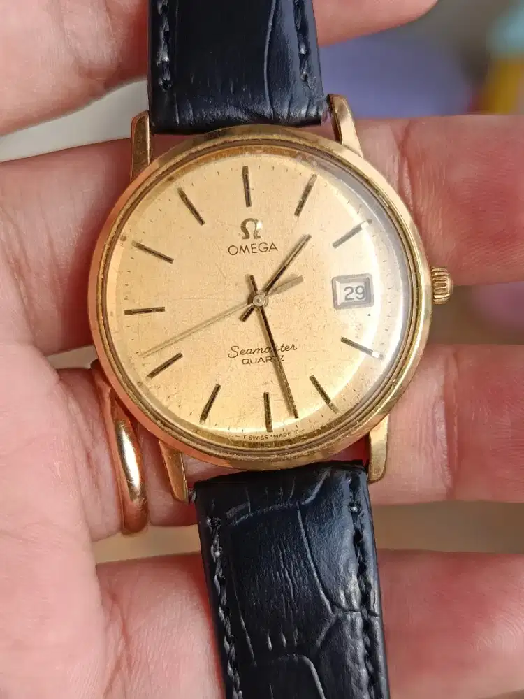 Jam tangan omega seamaster quartz original