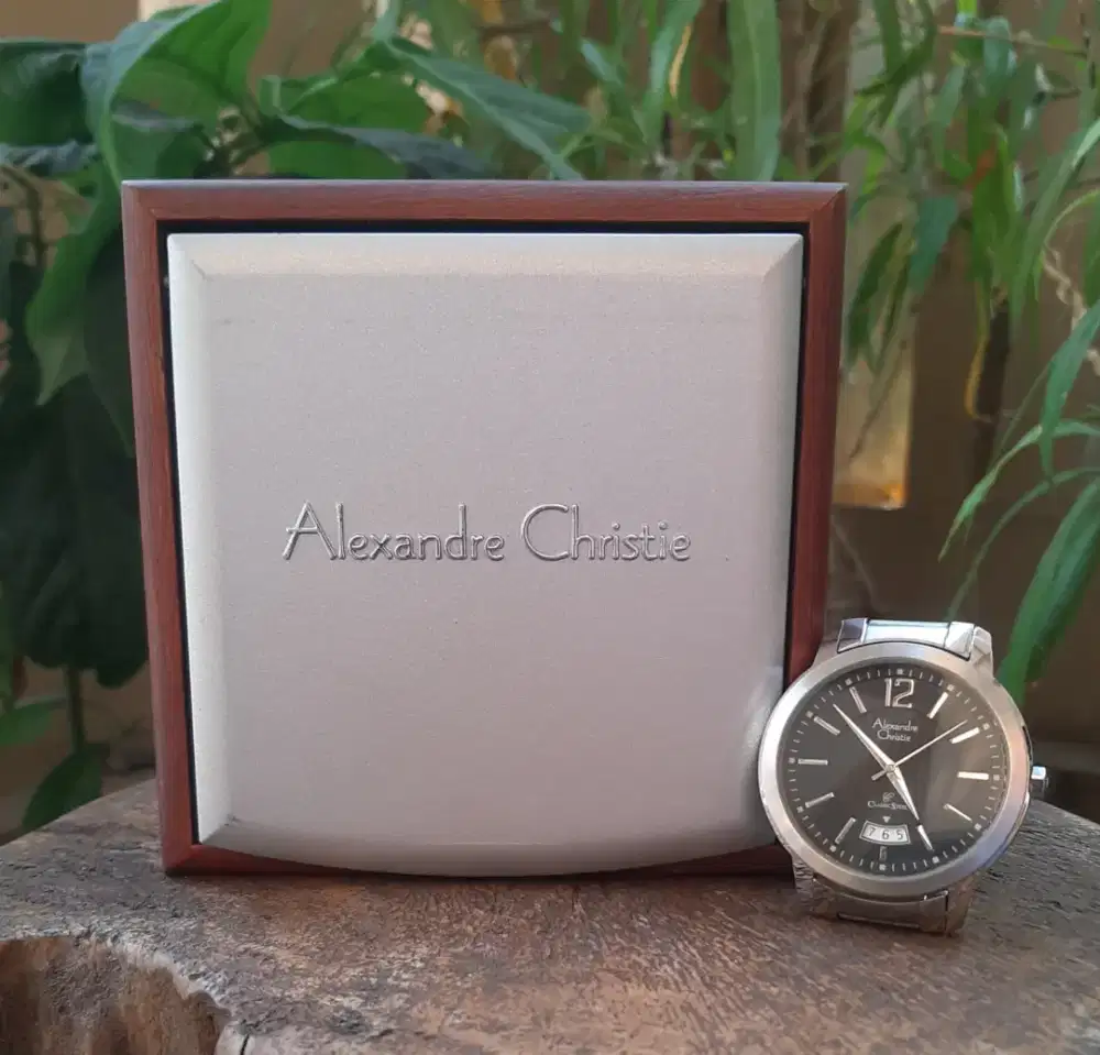 jam tangan steel klasik elegant simple ALEXANDRE CHRISTIE