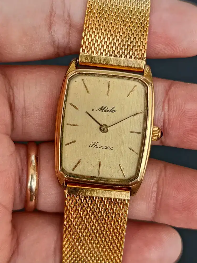 Jam tank mido manual wind original