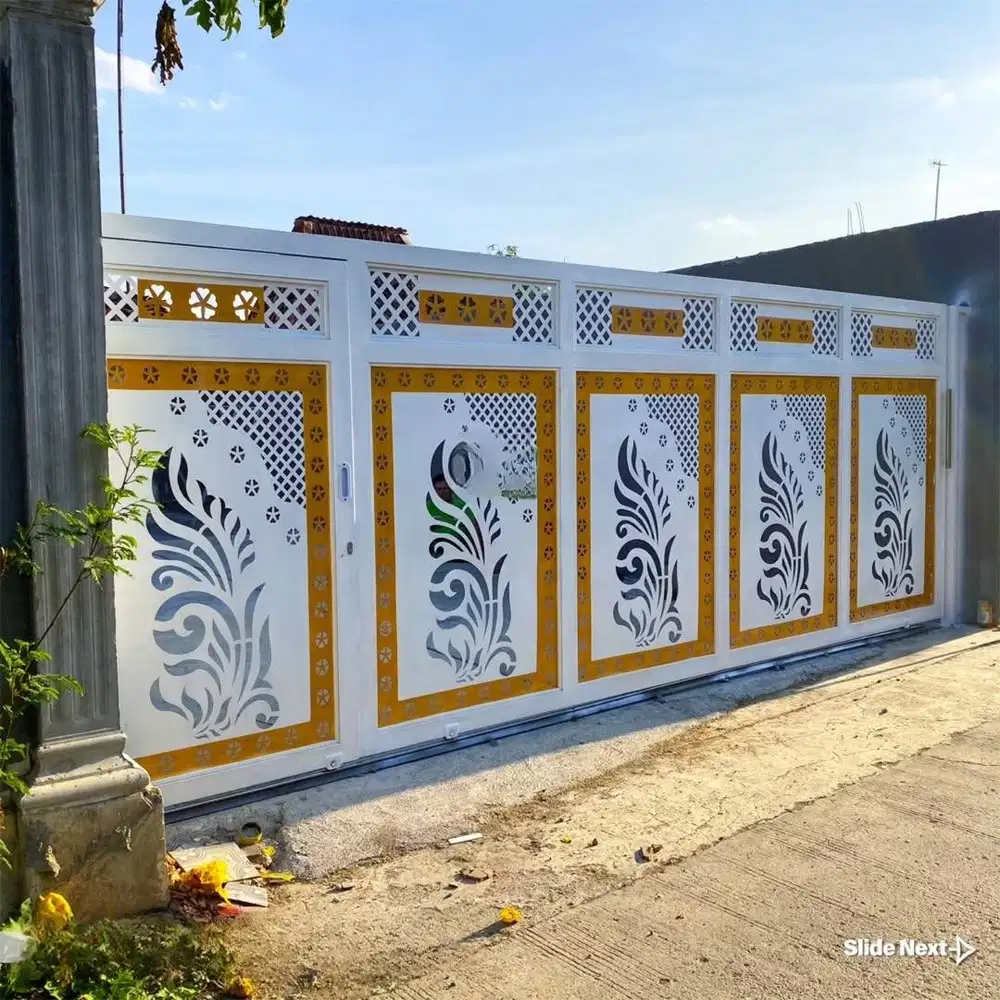 Pintu pagar rumah laser cutting terbaru