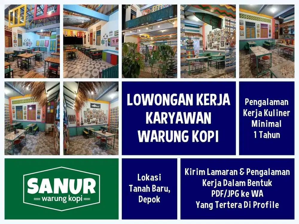 Lowongan Kerja Karyawan Warung Kopi Depok