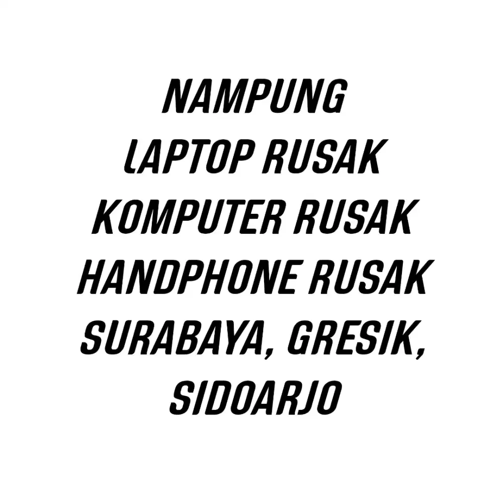 Nampung laptop rusak