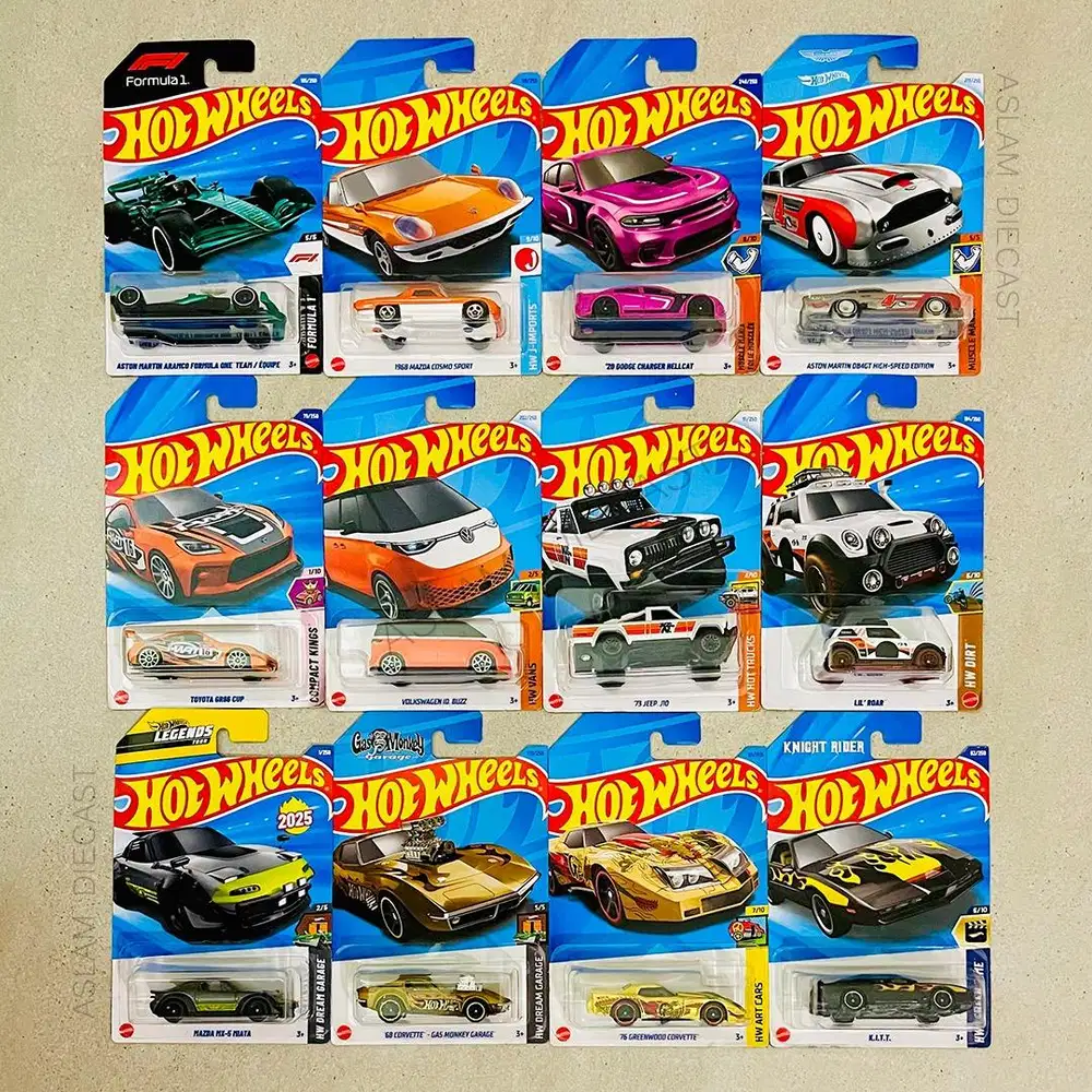 Take All HotWheels F1 Aston Martin Mazda Dodge Toyota GR86 Corvette