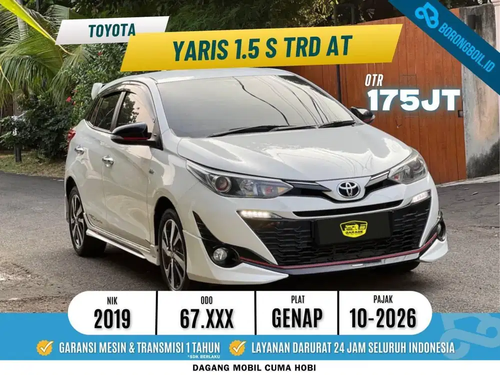 TERMURAH!!YARIS S TRD AT 2019 PUTIH FAVORIT