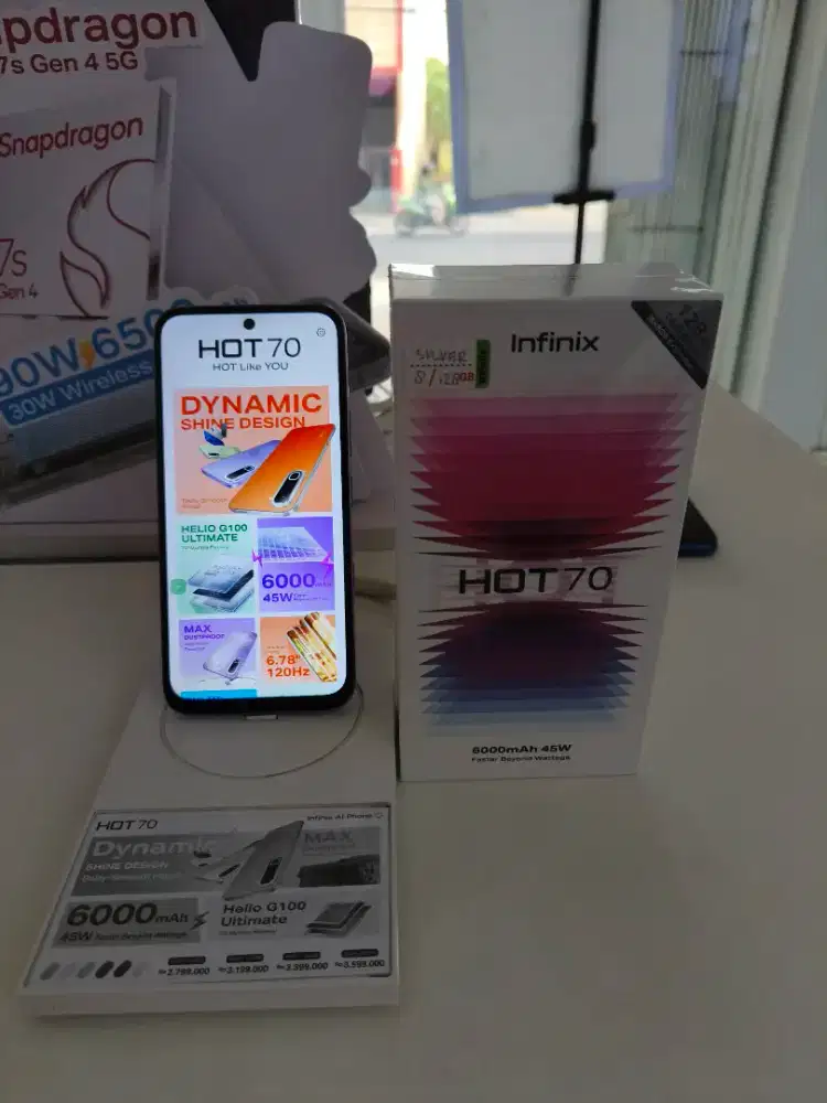 Infinix hot 70 8/128
