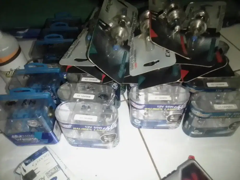 Borongan lampu halogen merk carsun dan weska h1 H3 h7