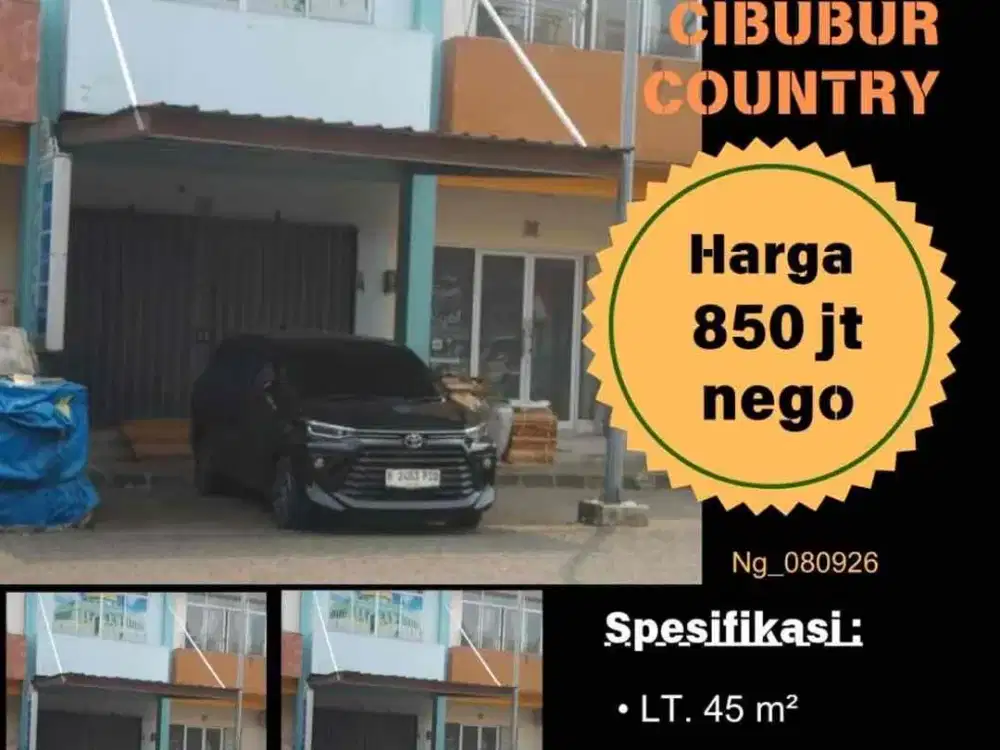 Dijual Ruko Cibubur Country