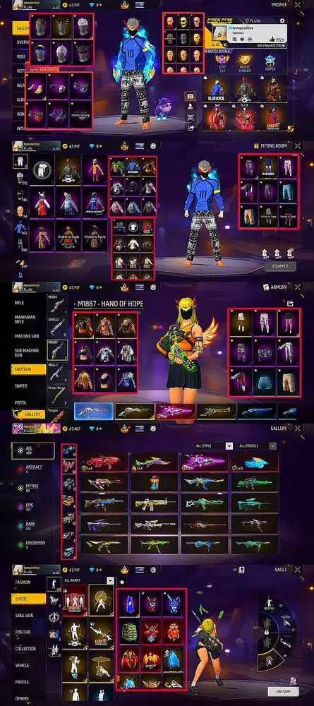 Akun Free Fire Siap Pakai