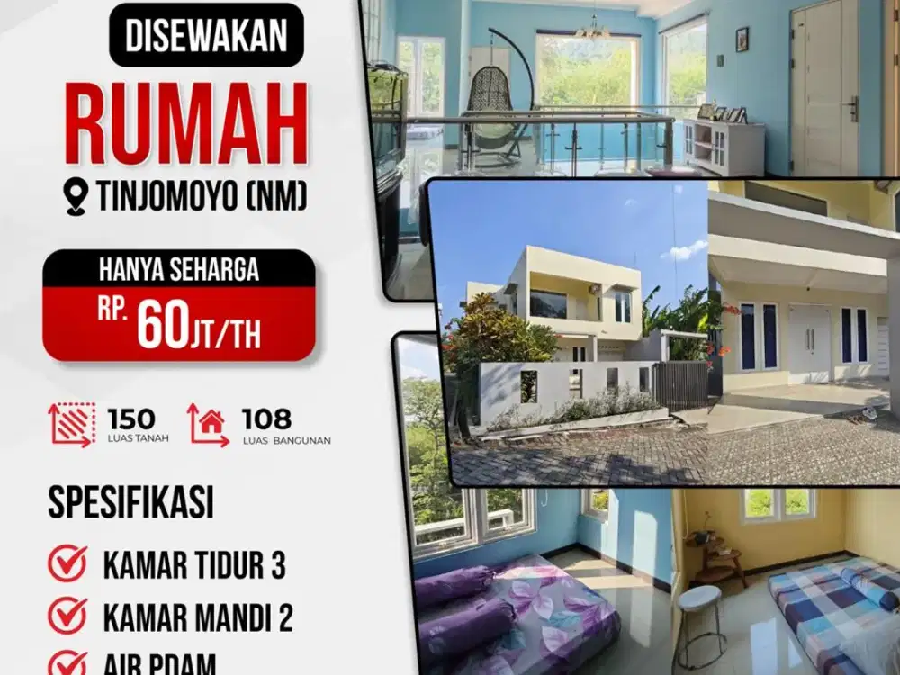 Disewakan Rumah dekat berbagai kampus di Semarang