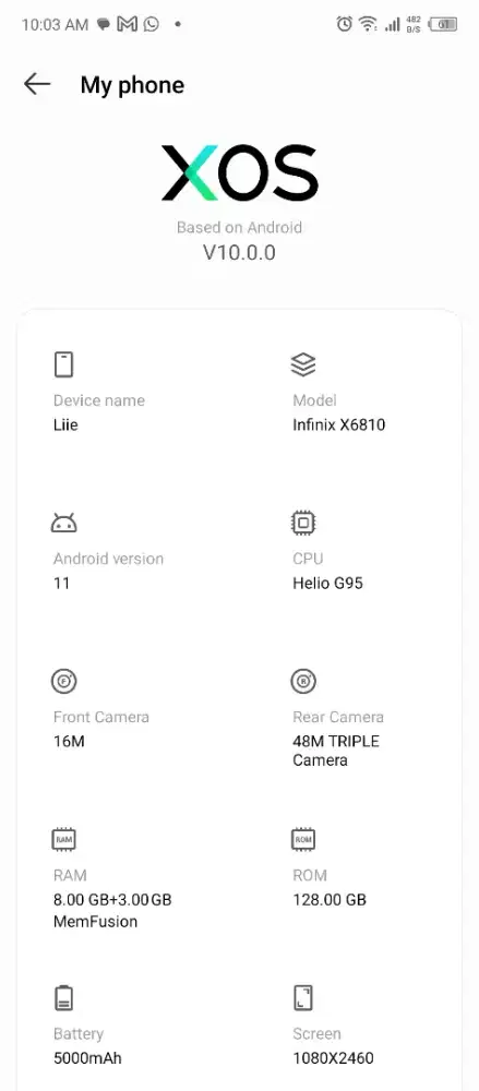 Jual Infinix zero x neo Ram 8/128