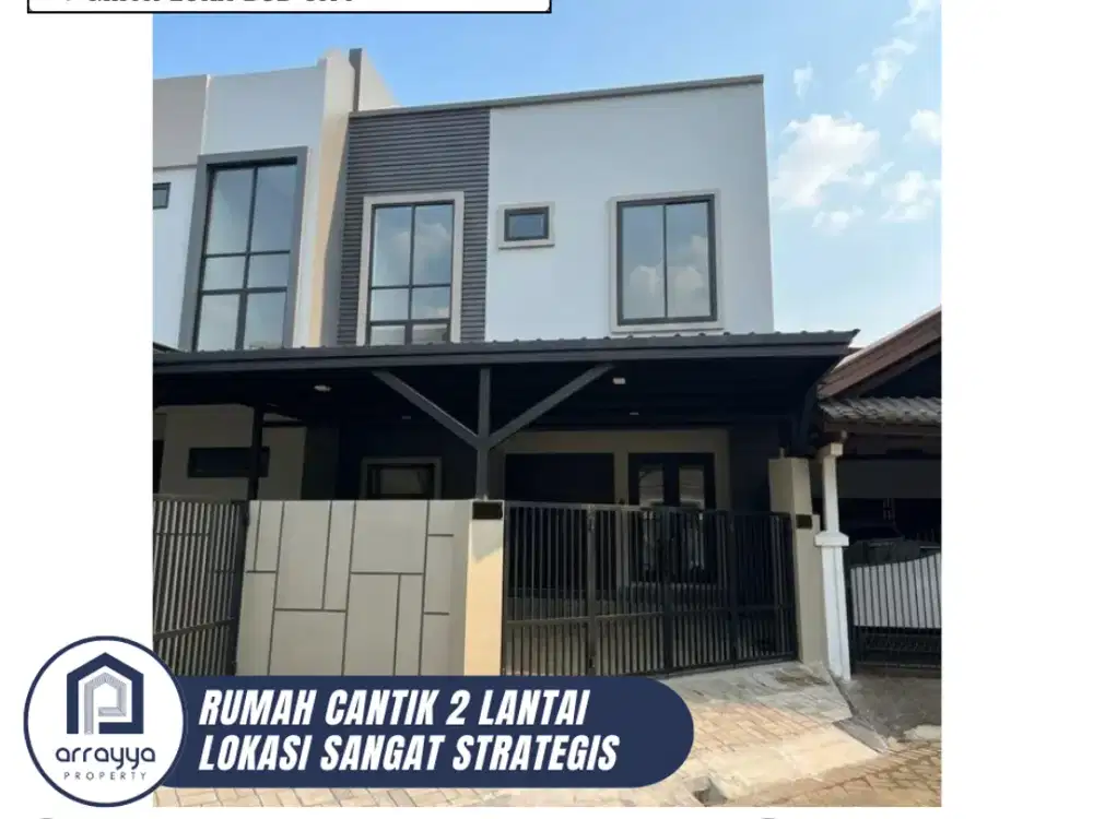 DIJUAL RUMAH MODERN CANTIK SIAP HUNI DI GRIYA LOKA BSD (HRB208)