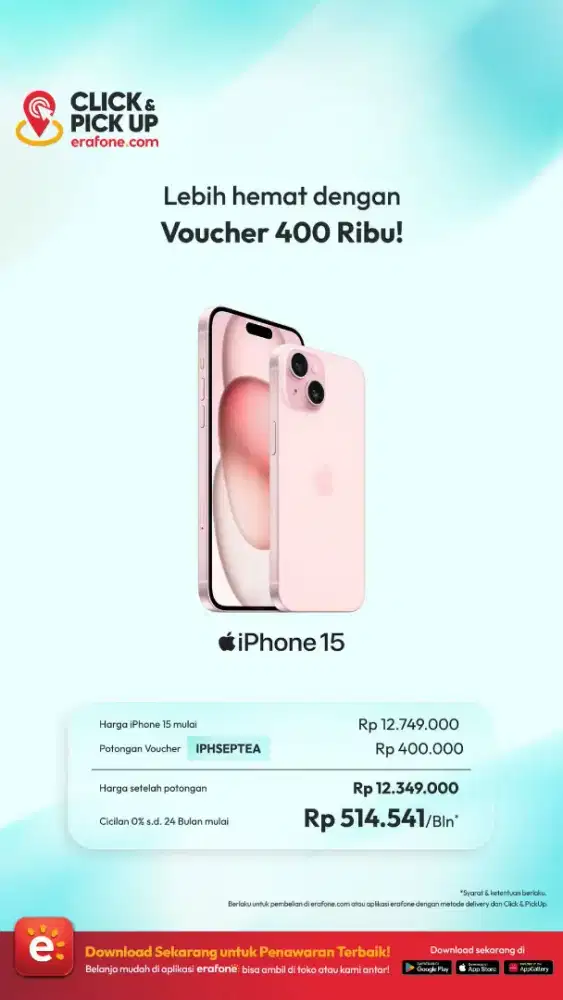 HP IPHONE 15 TERBARU DI ERAFONE MOJOAGUNG