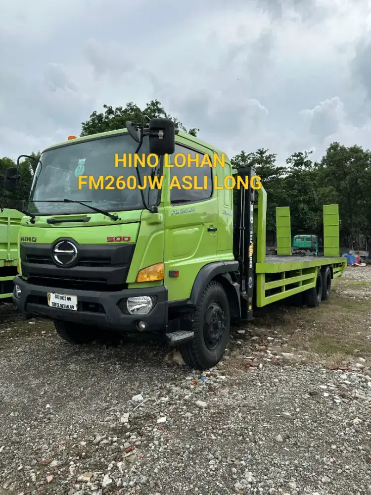 HINO LOHAN FM260JW ASLI LONG 6X4 SELFLOADER TRONTON SIAP JALAN