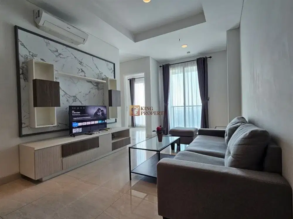 Harga Terjangkau Dekat Mall, Office Tower Podomoro CIty & Kampus Trisakti Untar! Disewa 2BR 62m2 Condominium Grand Madison Furnished Minimalis Bagus