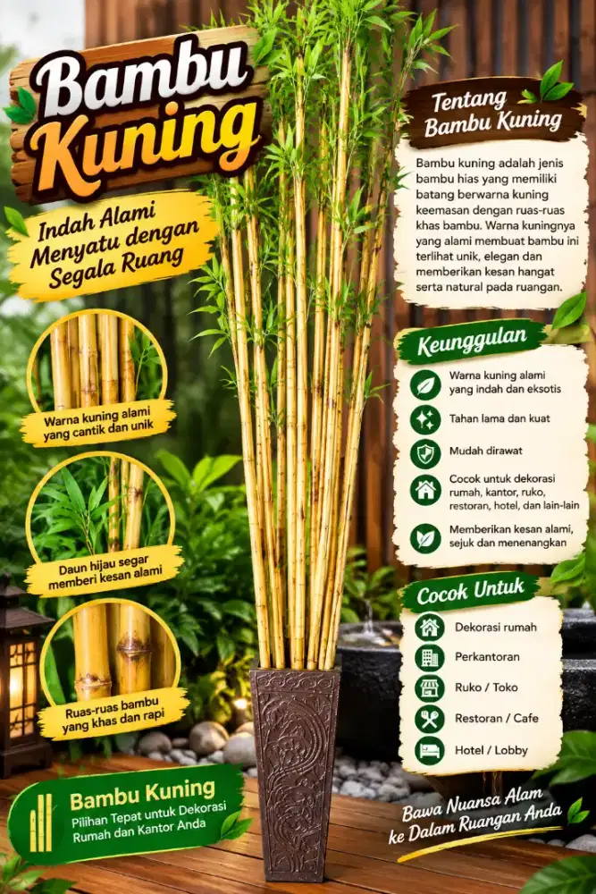 BAMBU KUNING ASLI