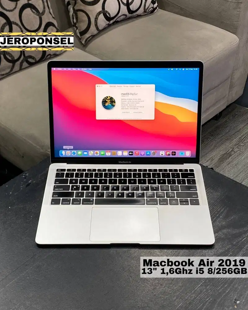 MACBOOK AIR 2019 256GB SILVER ORIGINAL GARANSI ADA MINUS