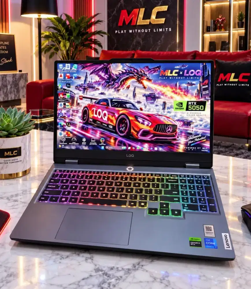 Lenovo LOQ Rtx 5050 Core i7 Ram 16/512gb Ssd Garansi Resmi Like New