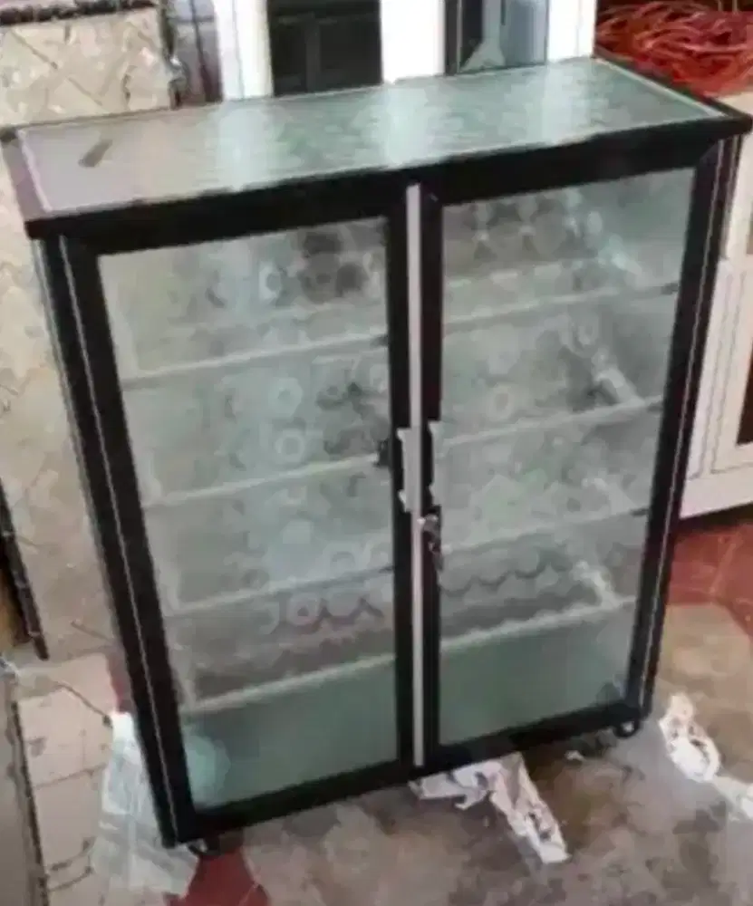 Rak sepatu 5 susun bahan aluminium