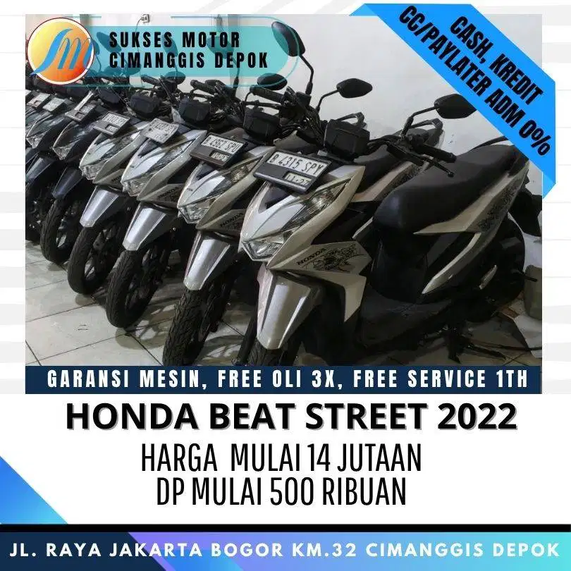 HONDA BEAT STREET ESP 2022 CASH KREDIT PROMO DP 500 RIBUAN
