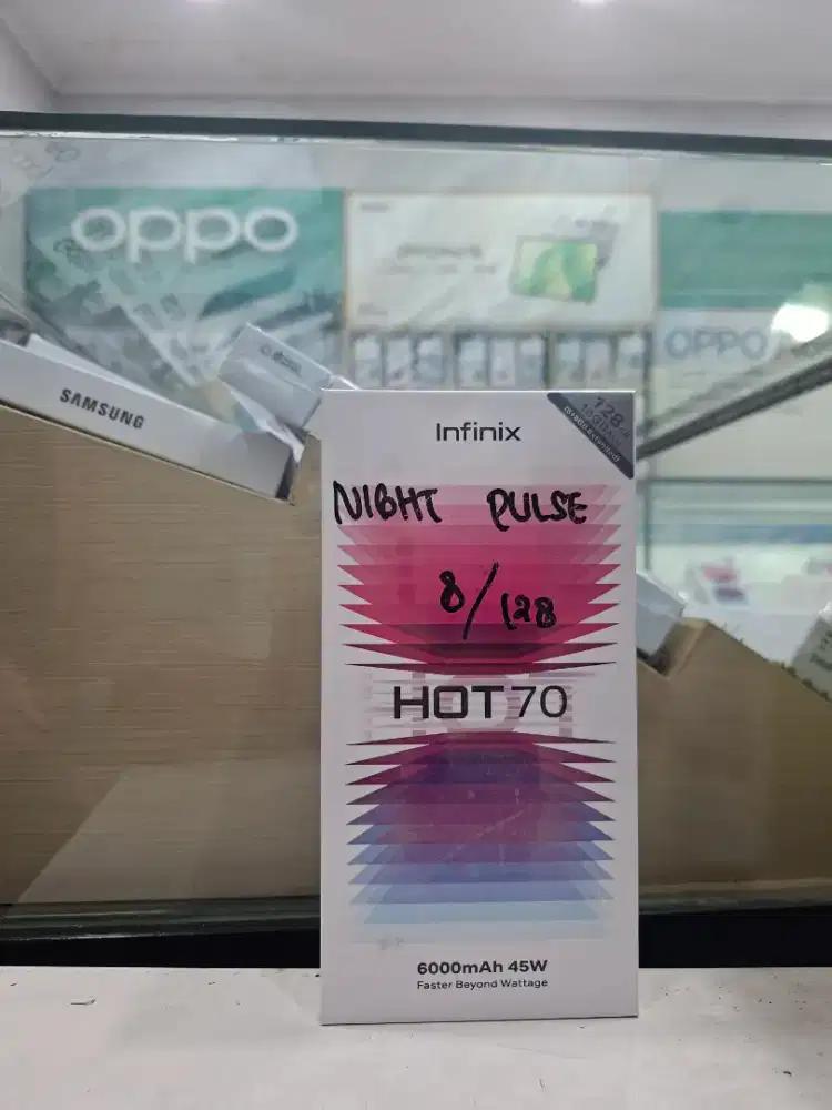 INFINIX HOT 70 8/128 NEW MURAH GARANSI RESMI
