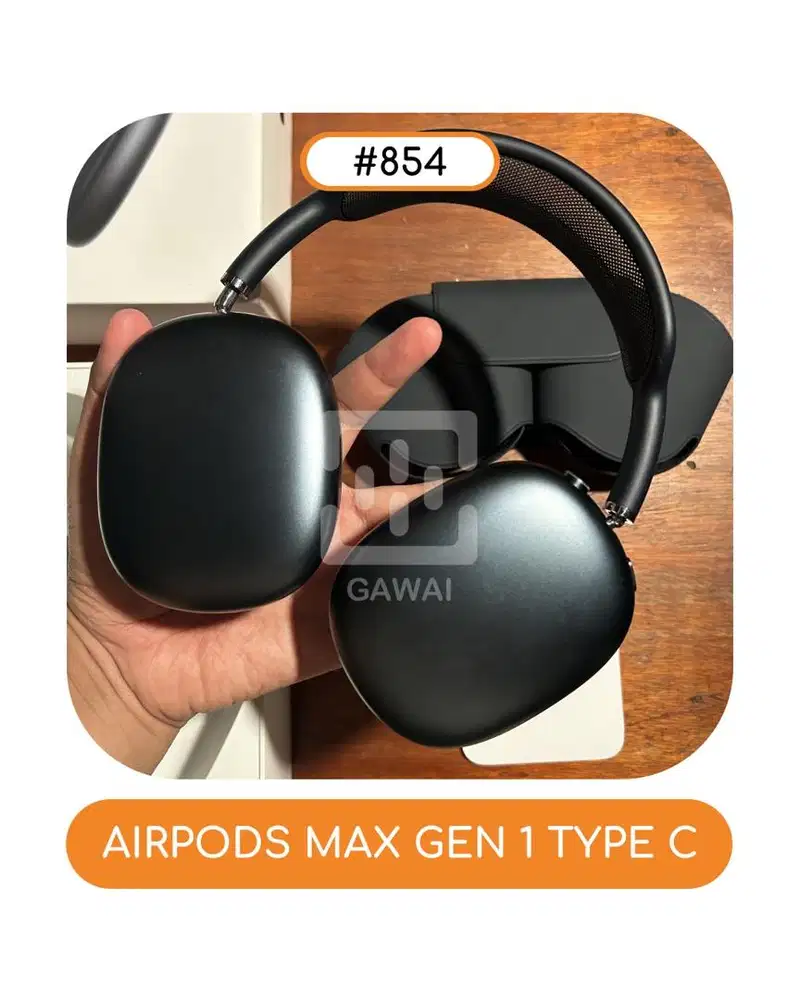 #854 Airpods Max Type C Black Garansi 14 July 2027