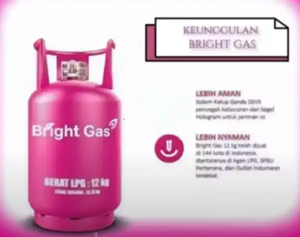 12 Kg BRIGHT GAS PERTAMINA ( TABUNG KOSONG )