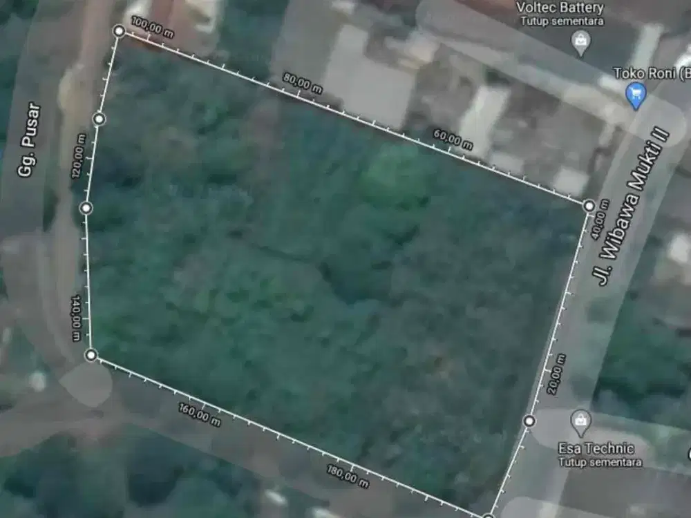 Dijual tanah strategis di jatisari kota bekasi