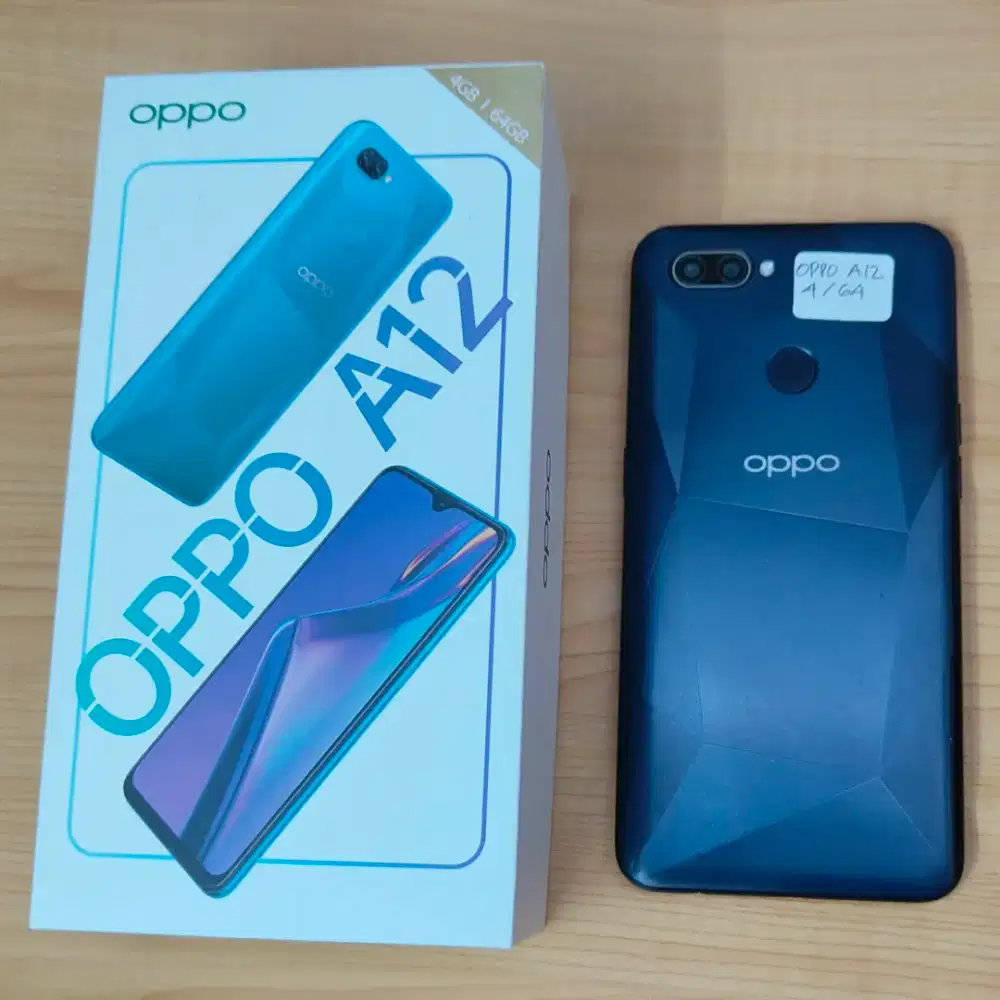 HP OPPO A12 RAM 4/64 LENGKAP