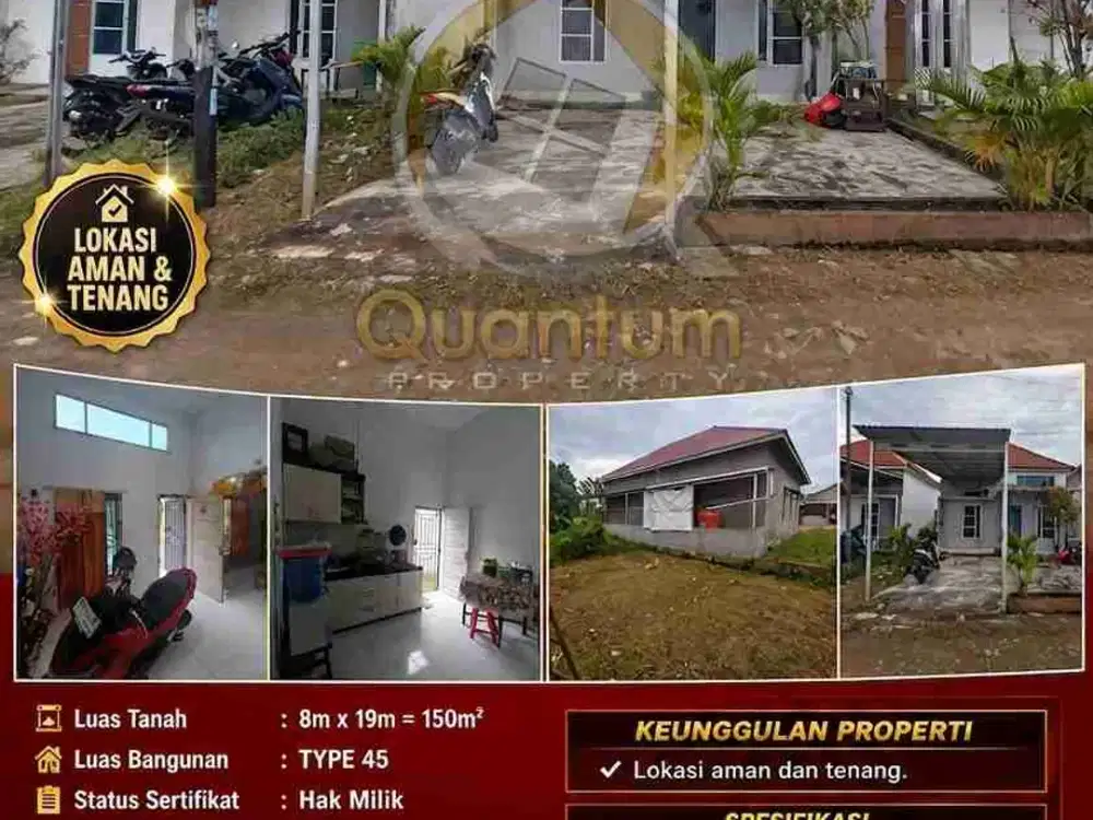 DIJUAL CEPAT!!! Rumah Siap Huni, type 45