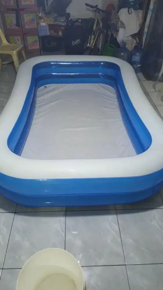 Kolam renang anak + pompa angin listrik