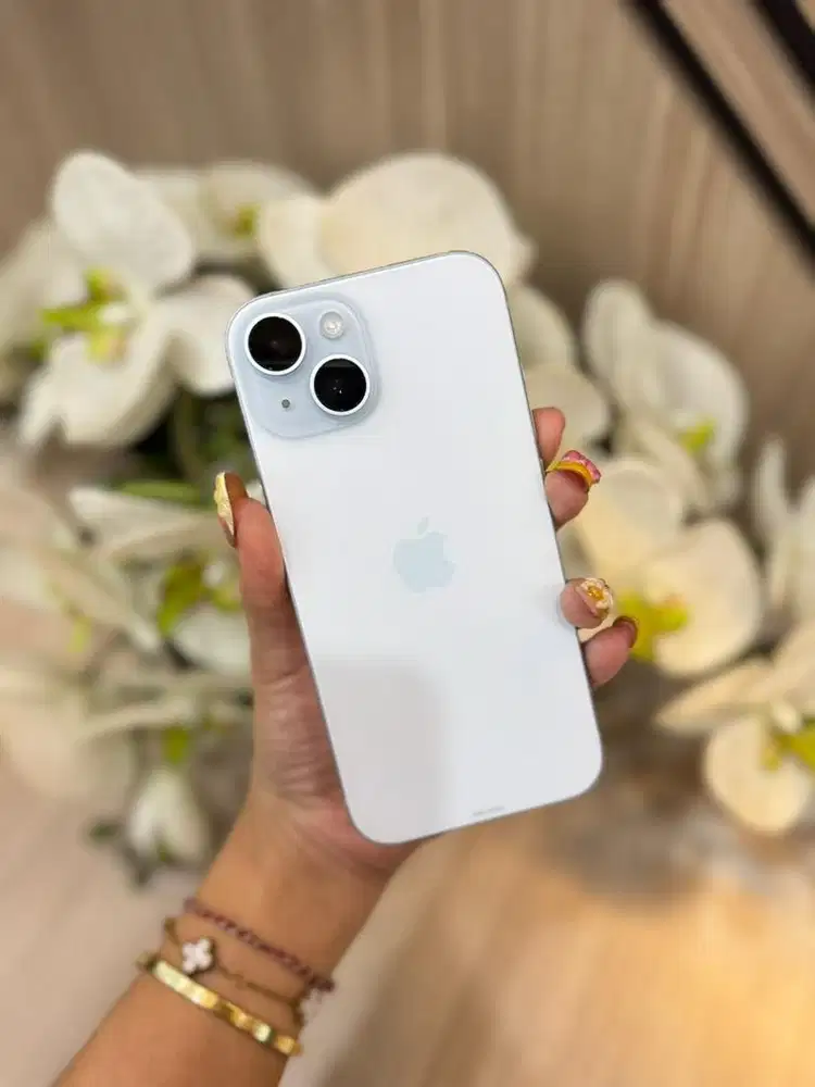 Iphone 15 128gb blue second resmi indonesia