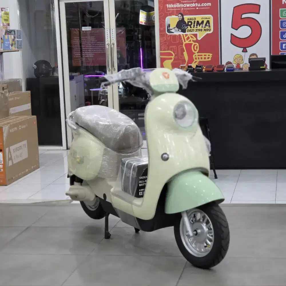 Promo sepeda listrik yadea yuanqi cod gratis ongkir dan bergaransi
