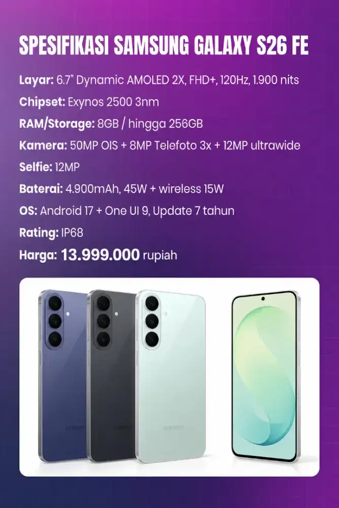 PROMO SAMSUNG S26 FE