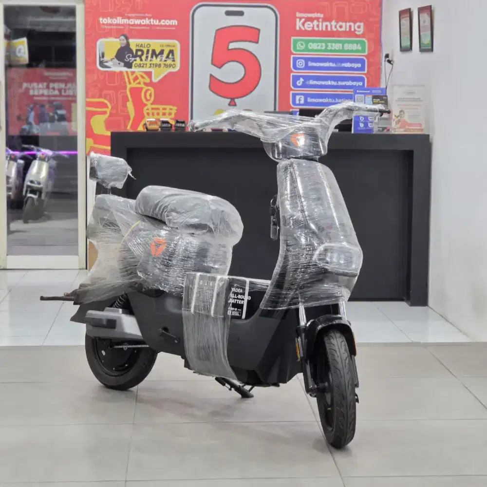 Promo sepeda listrik yadea, cod gratis ongkir kemana aja