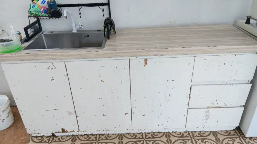 Kitchen set bawah + Wastafel tanam