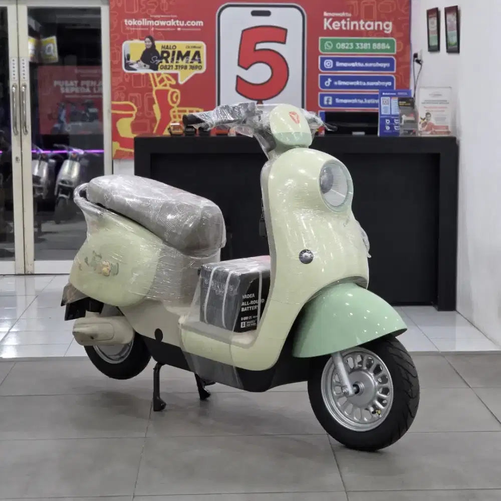 Promo sepeda listrik yadea yuanqi, cod gratis ongkir kemana aja