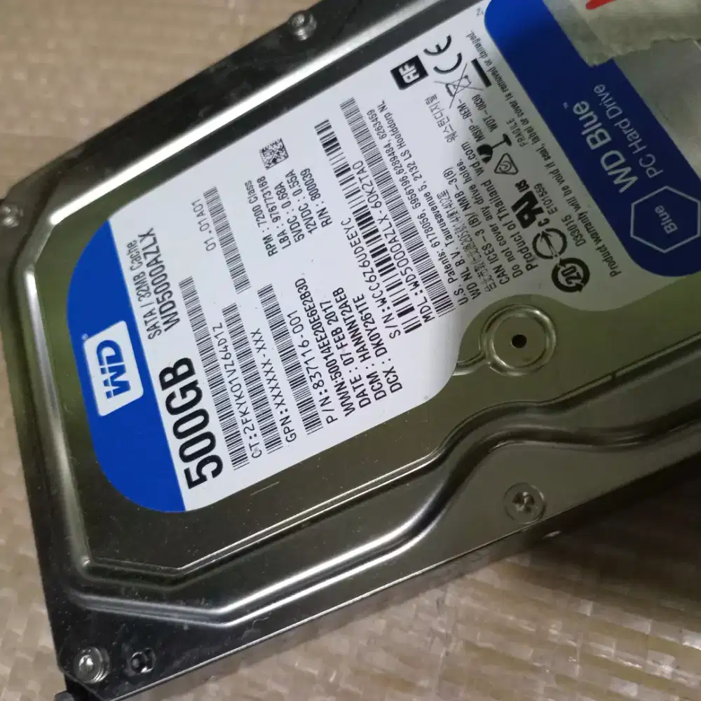 Hardisk 500GB Sata 3.5 WD