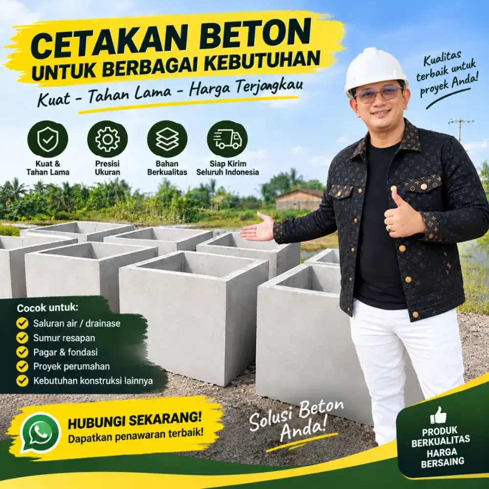 Box Culvert Precast Beton Berkualitas Berbagai Ukuran Siap Kirim