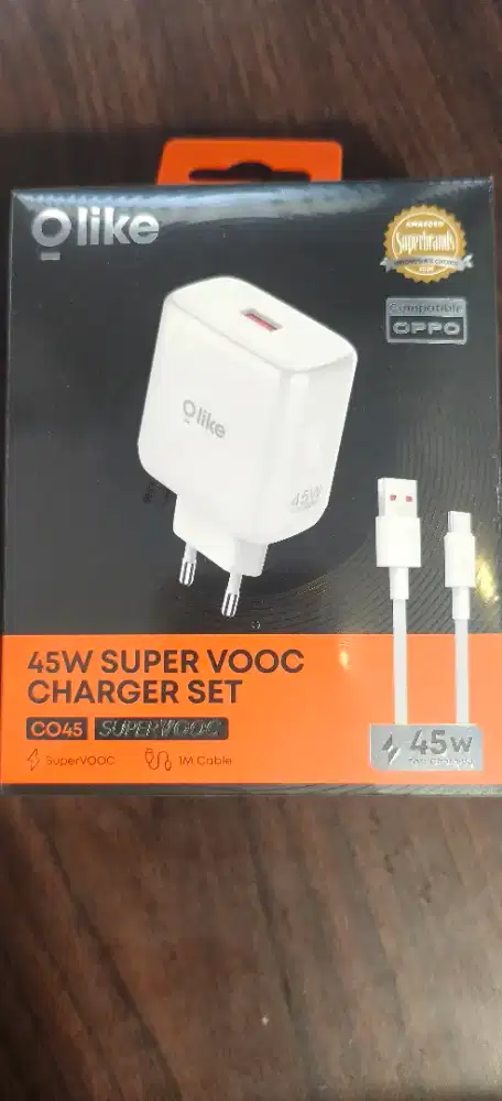 Olike C045 Bundling USB to Type C 45w Super VOOC