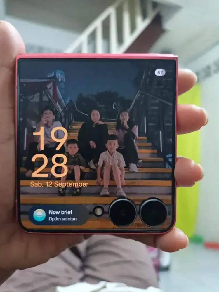 Jual Samsung z flip 7 warna pink