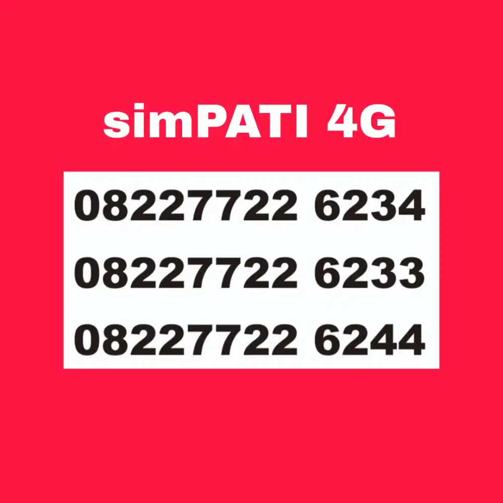 Nomor cantik simpati murah 5G