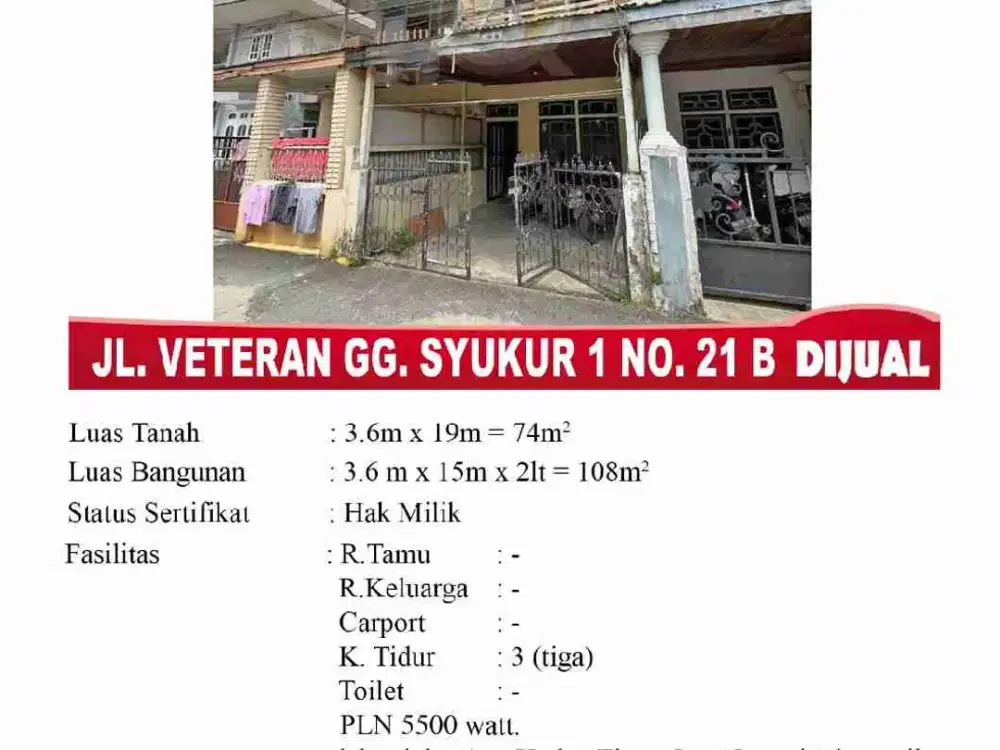 Ruko strategis, pusat kota