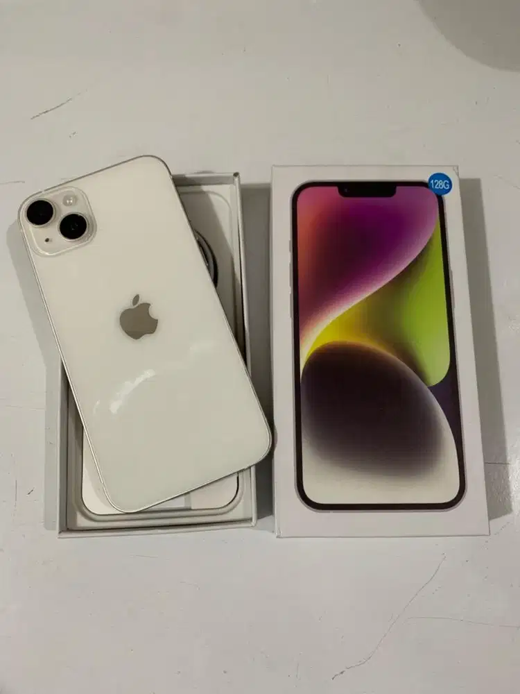 Iphone 14 plus 128gb fullset mulus no minus