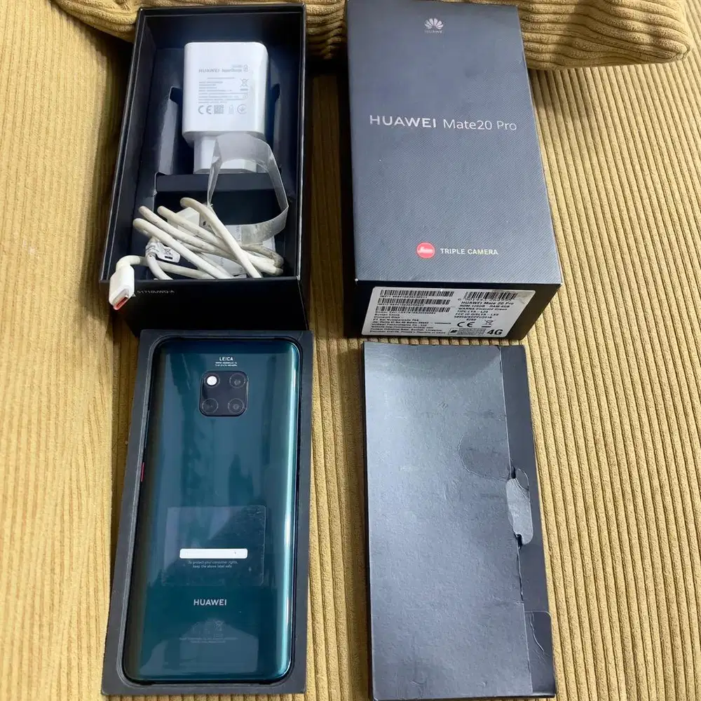 Huawei mate 20 pro ram 6 / 128 fullset original resmi indo